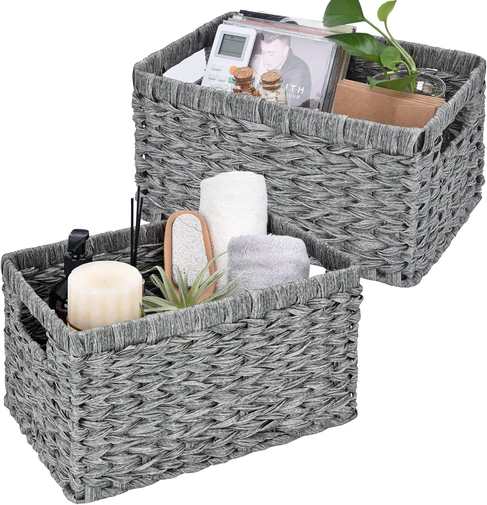 Wicker Baskets for Storage, Woven Baskets for Organizing, Baskets for Organizing
