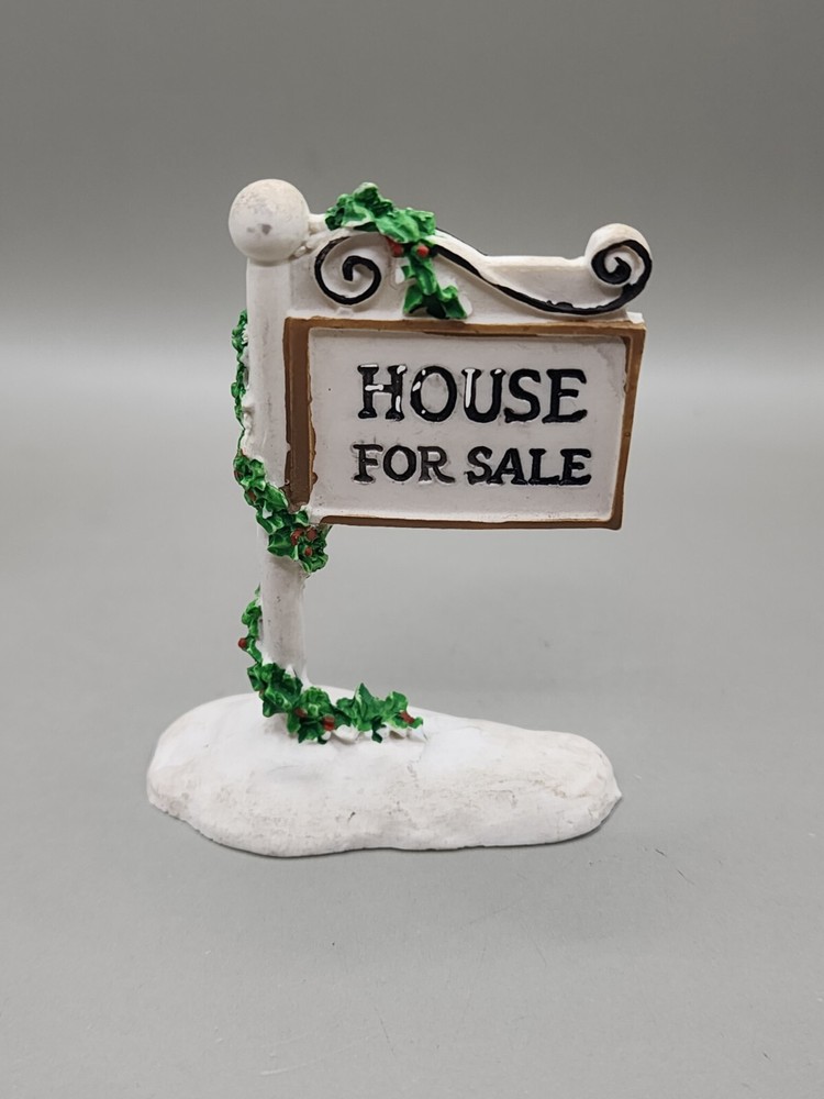 Dept 56 Snow Village Christmas House For Sale Accessory Sign-image