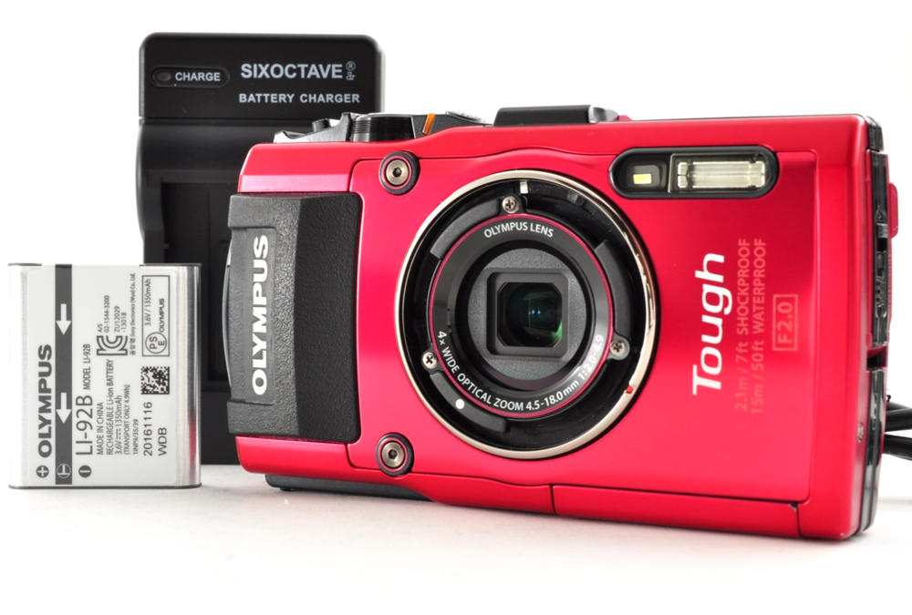 Olympus Tough TG-4 Waterproof Compact Digital Camera from Japan with Battery