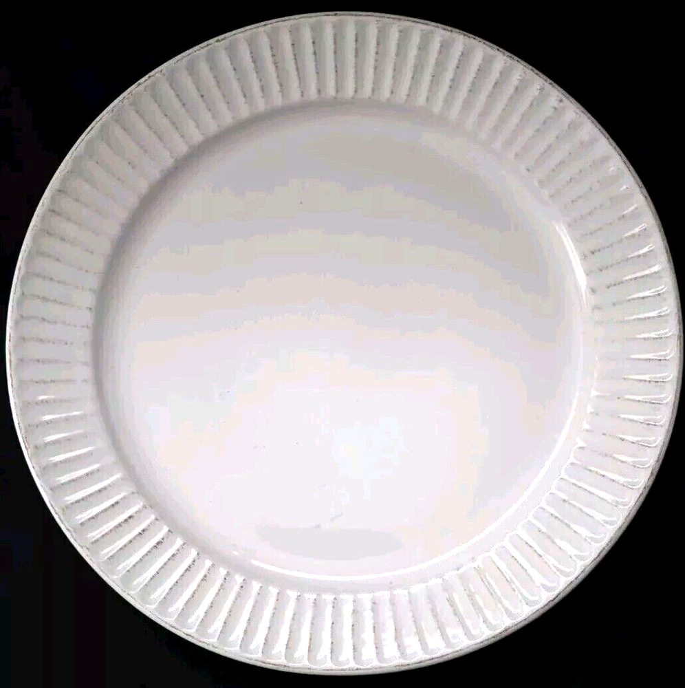 SET OF 4 THRESHOLD HARRISON WHITE SALAD PLATES 8 3/4