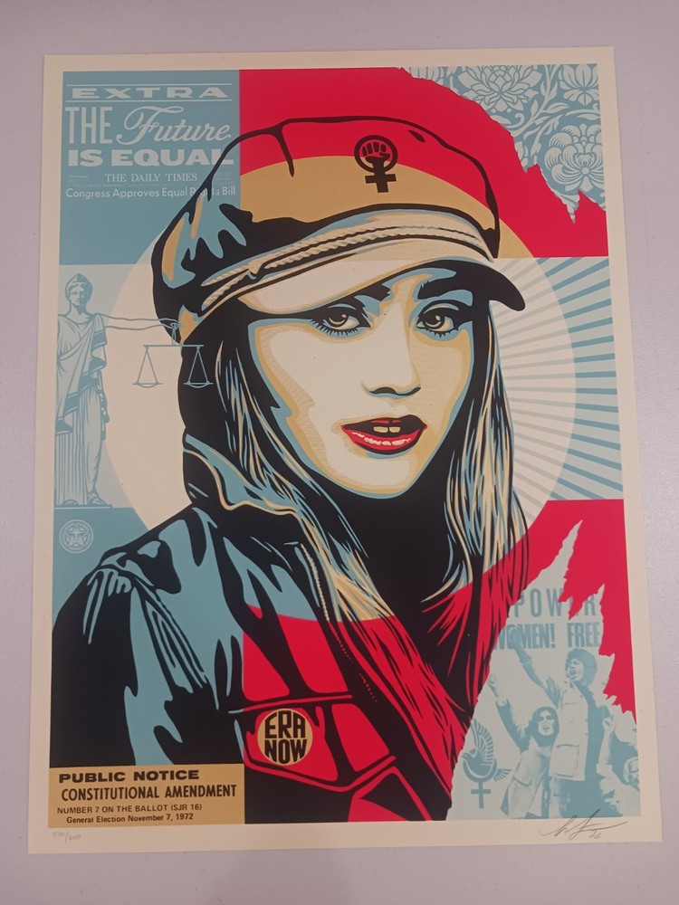 Shepard Fairey Obey Giant “The Future Is Equal” Art Print Poster Signed XX/600