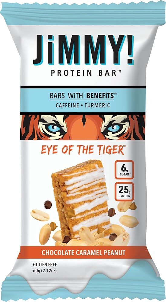 JiMMY'S! Functional Protein Bar - Caramel Chocolate Nut - Eye of the Tiger - ...