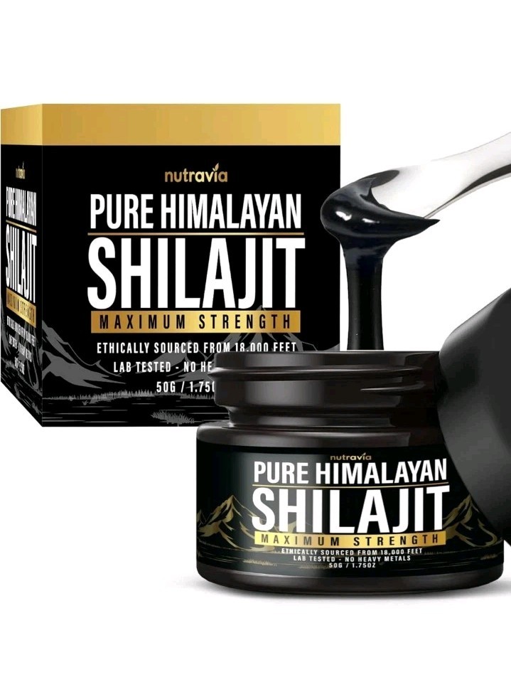 Pure Himalayan Shilajit Resin Organic Max Strength 85+ Minerals 50g