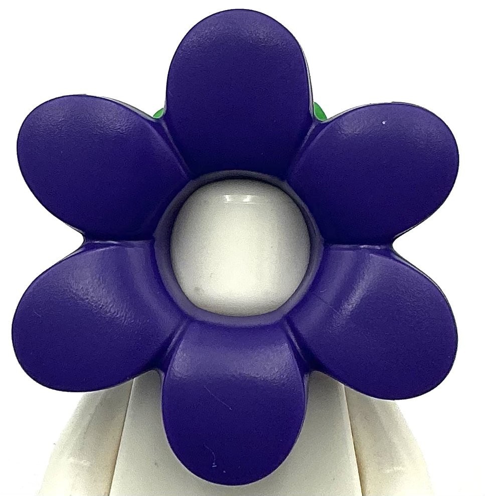 Lego New Dark Purple Minifigure Headgear Head Cover Costume Flower Part