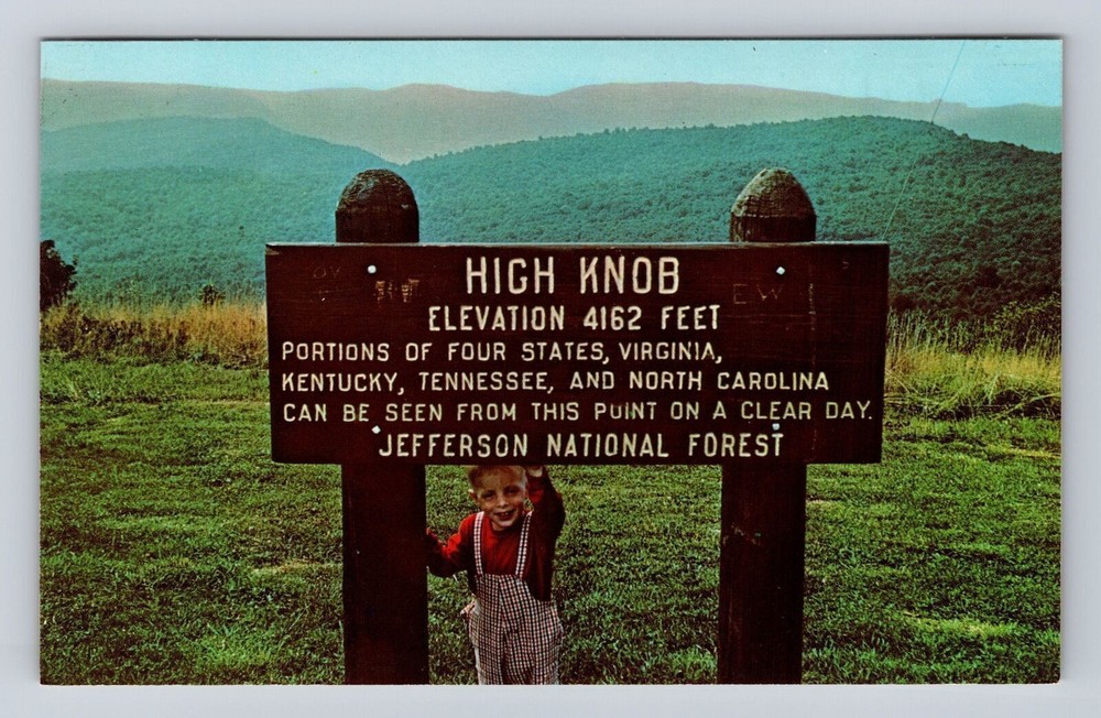 Norton VA-Virginia, High Knob, Jefferson National Forest, Vintage Postcard