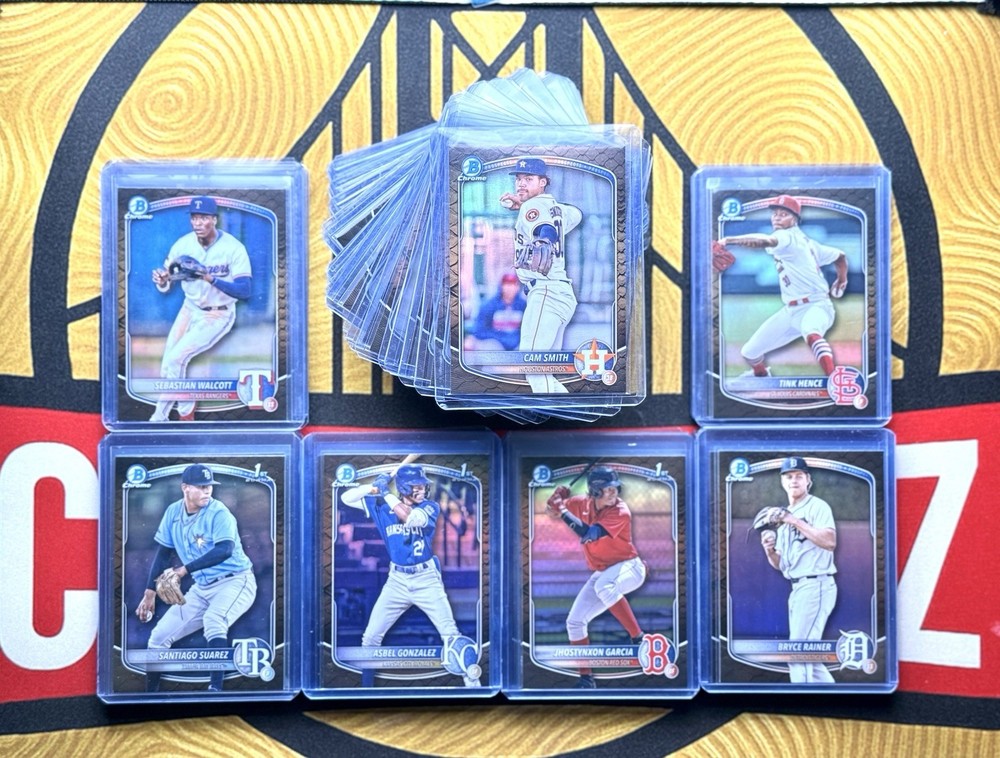 🧬 2025 Bowman Chrome Reptilian Refractor Lot (68 Cards)