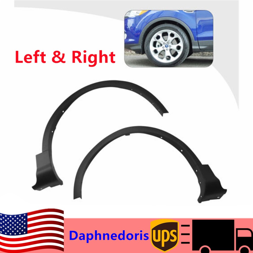 2013-2016 Ford Escape Front Fender Flare Wheel Arch Trim Pair