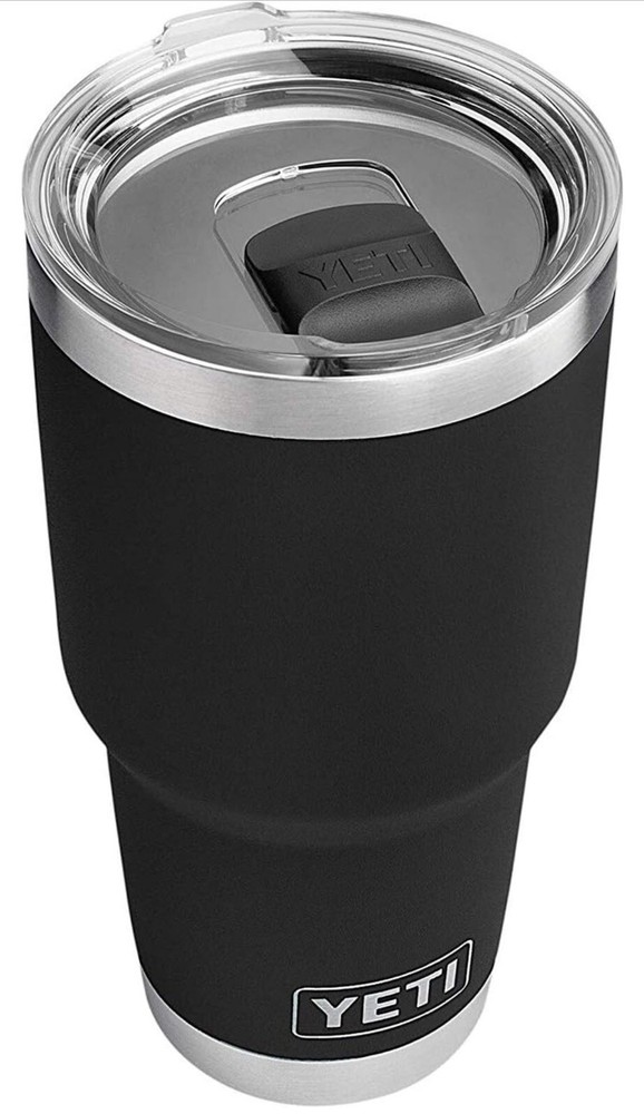 Nuevo vaso YETI Rambler 30 oz / 887 ml con tapa corredera (negro)