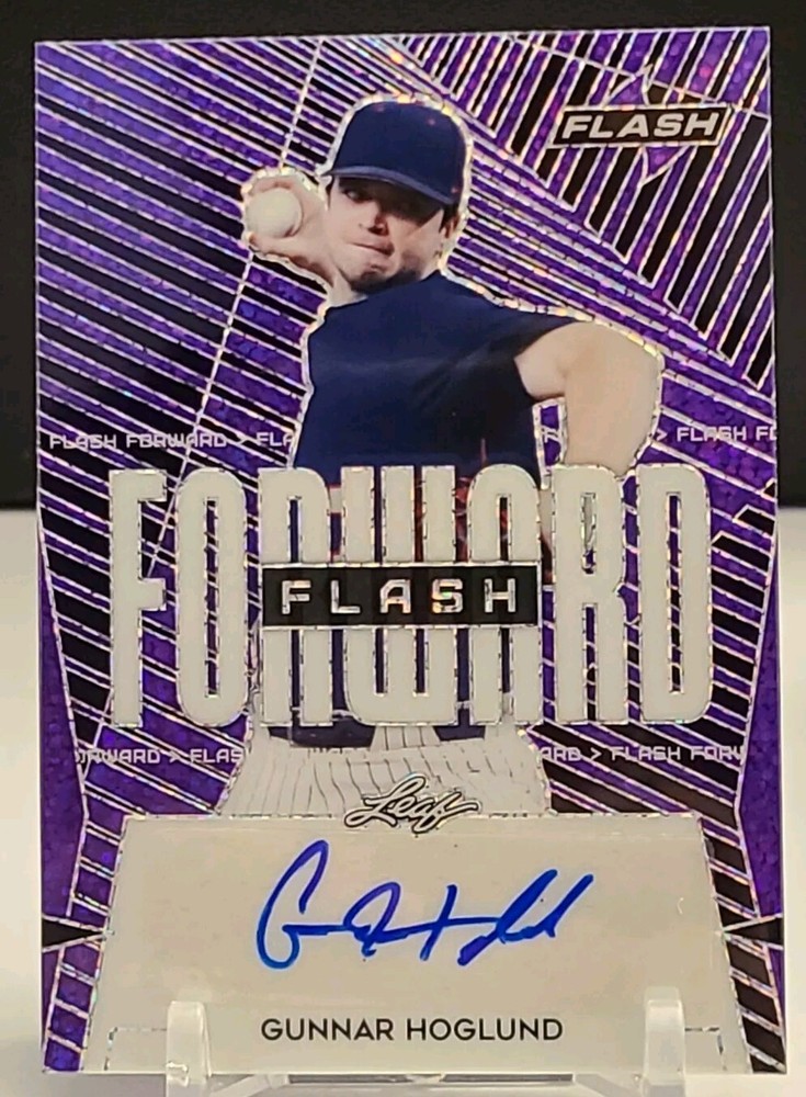 2020 Leaf Flash Gunnar Hoglund Purple Auto /75 #FF-GH1 Flash Forward