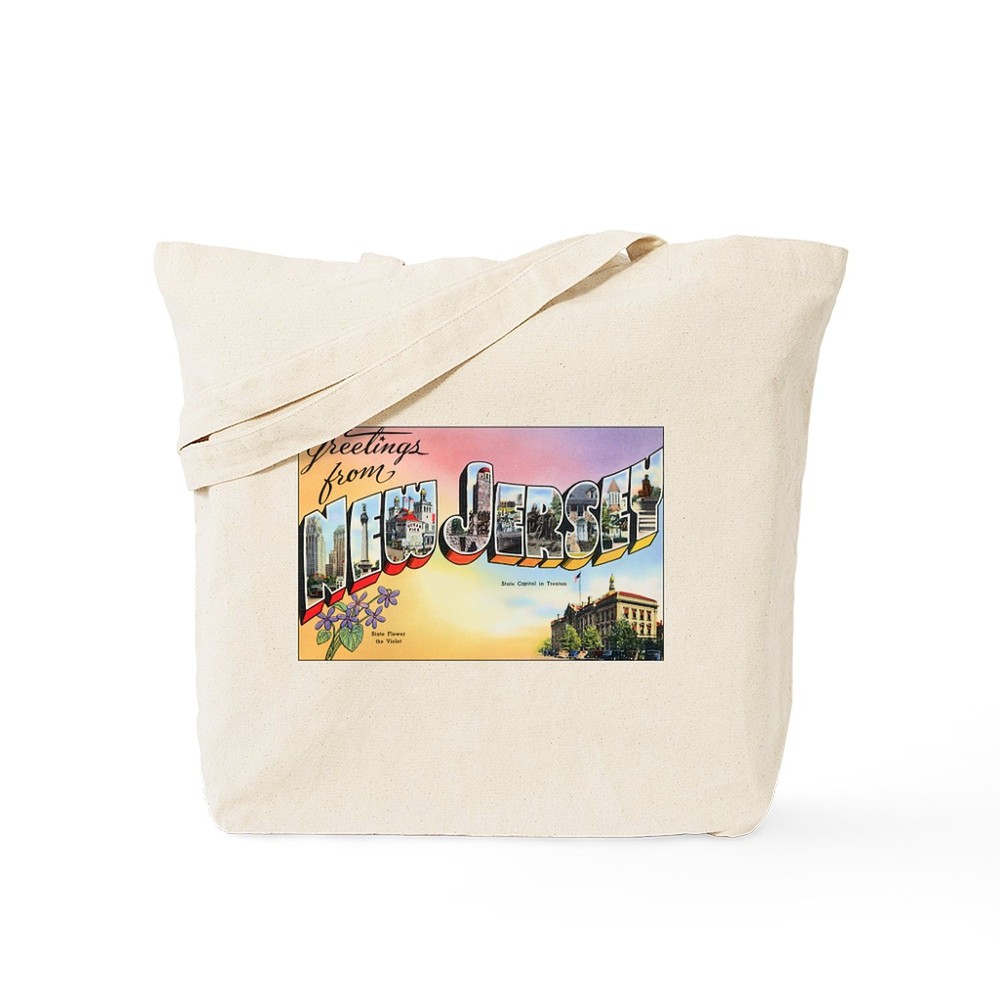 CafePress New Jersey Greetings Tote Bag (82222062)