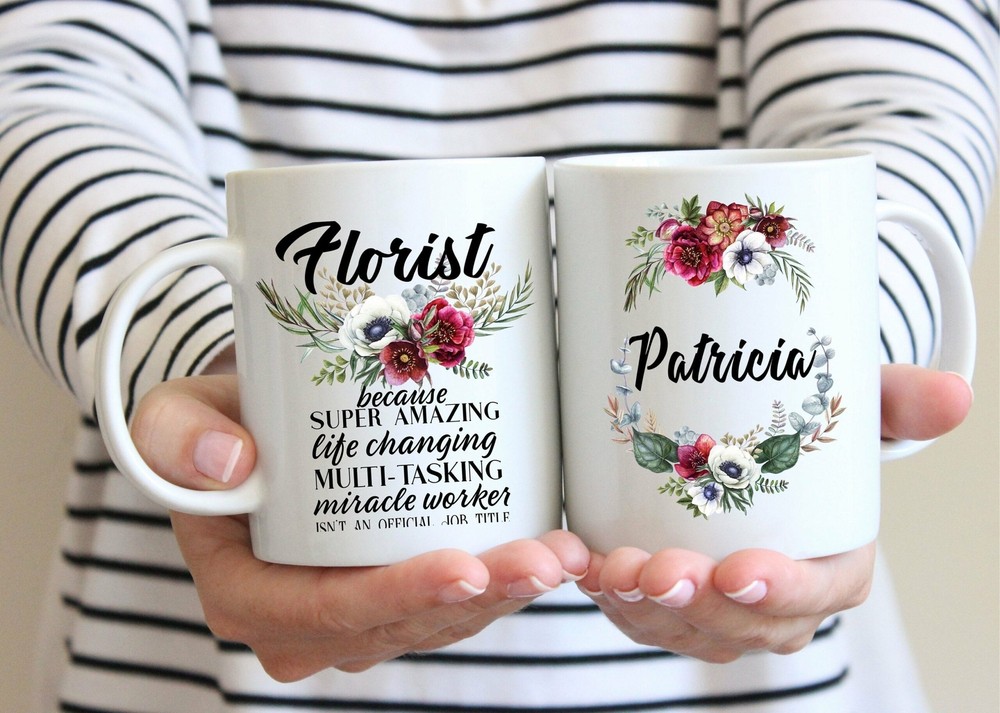 Personalized Florist Gift For Women L Thank You Appreciation Birthday Christmas