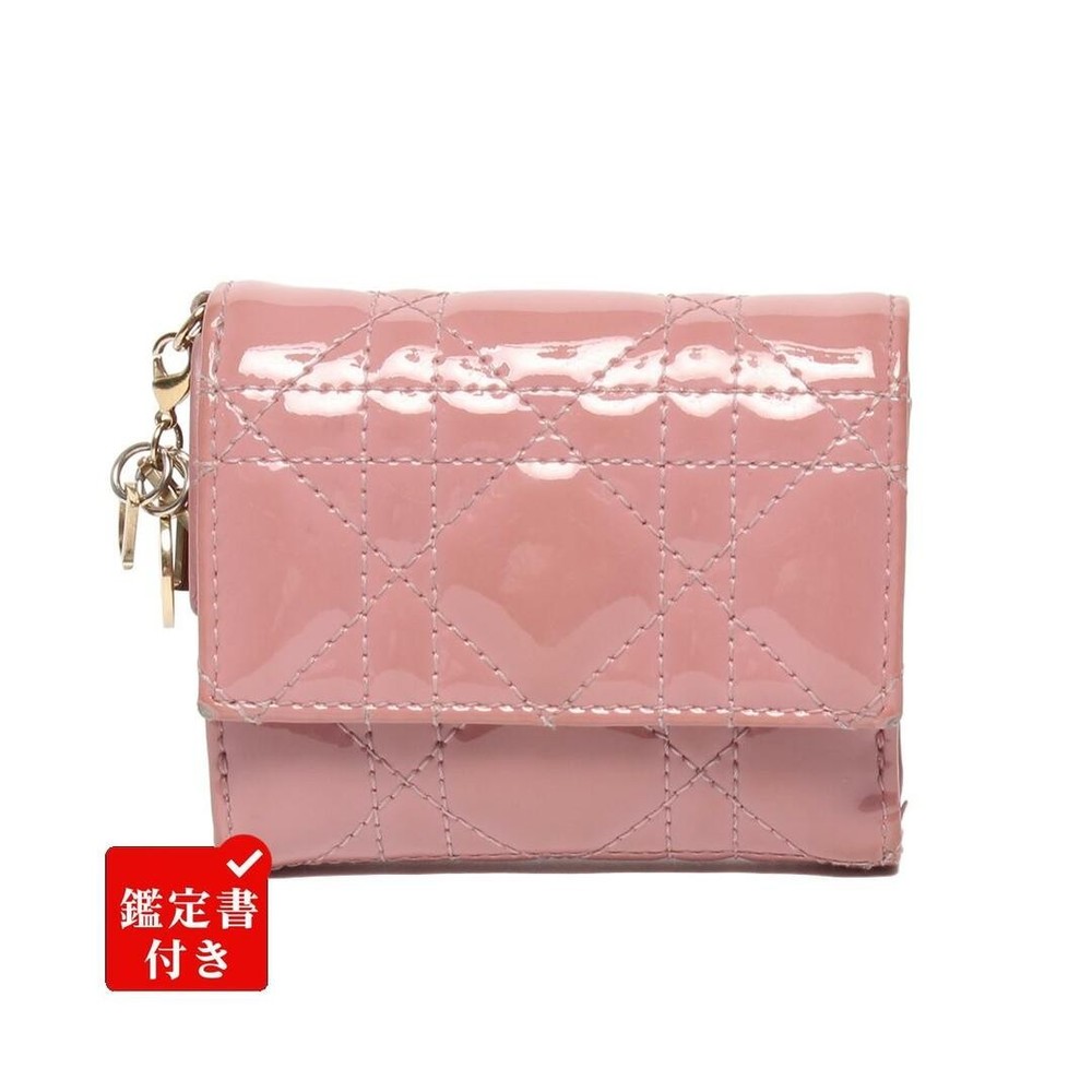 Dior Christian Trifold Wallet for Women - Slight Corner Wear & Peeling