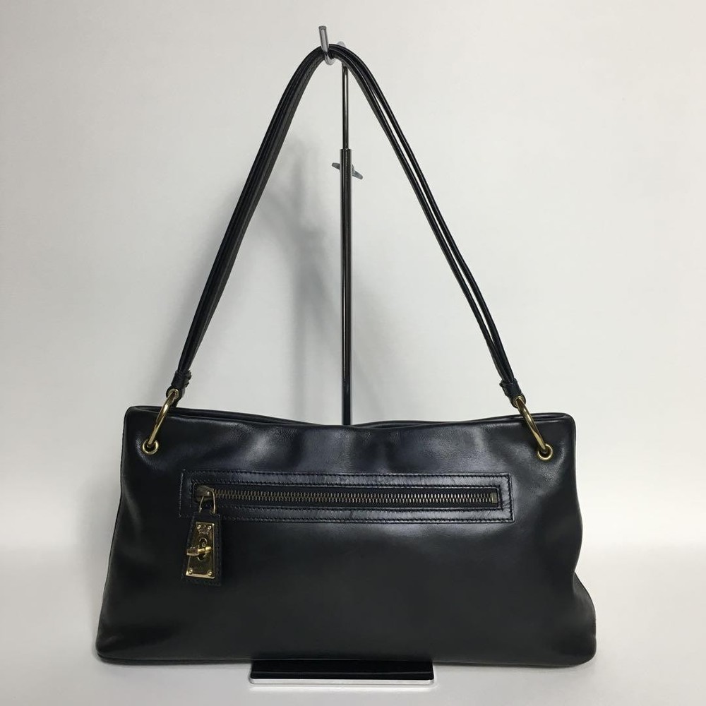 Gucci Black Leather Turn Lock Handbag 2504 99