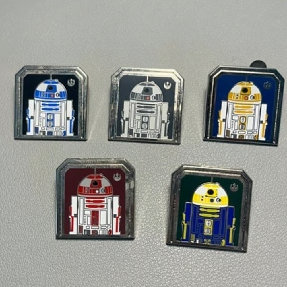 Disney Trading Pin 165239 WDW Star Wars R2 Droids Set