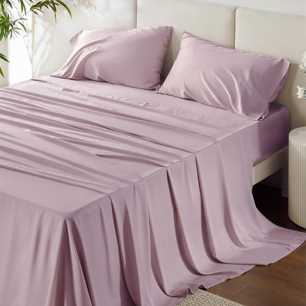 Queen Cooling Bamboo Sheet Set for Deep Pocket 16