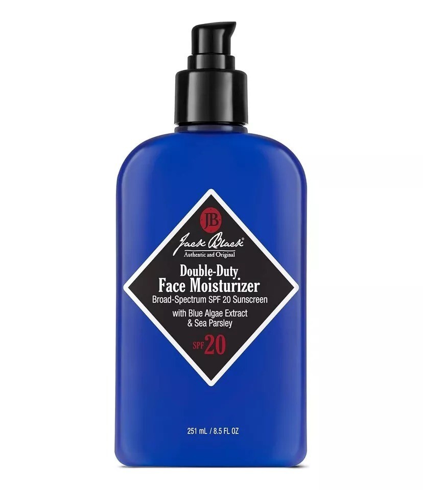 Jack Double-Duty Face Moisturizer, SPF 20 Protection, Lightweight, 8.5 Oz