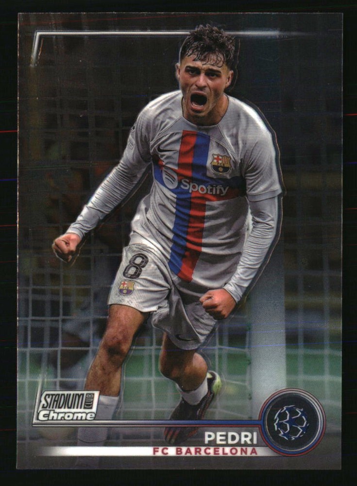 Pedri 2022-23 Stadium Club Chrome UEFA Club Competitions #62 SOCCER Card