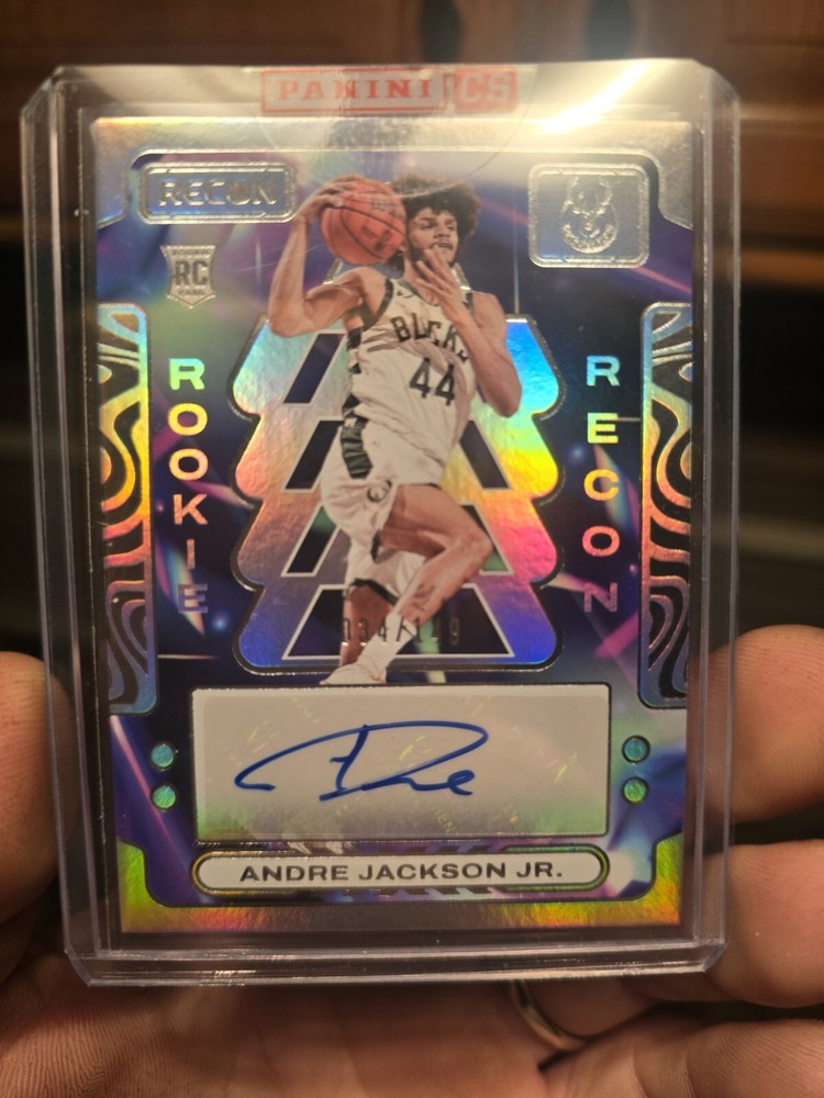 2023-24 Recon Basketball- ANDRE JACKSON JR Rookie ON CARD AUTOGRAPH Refractor SP