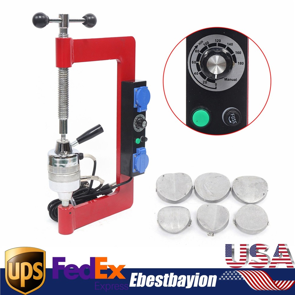 Hot Vulcanizing Tire Repair Kit with 6 Molds for Car Tires