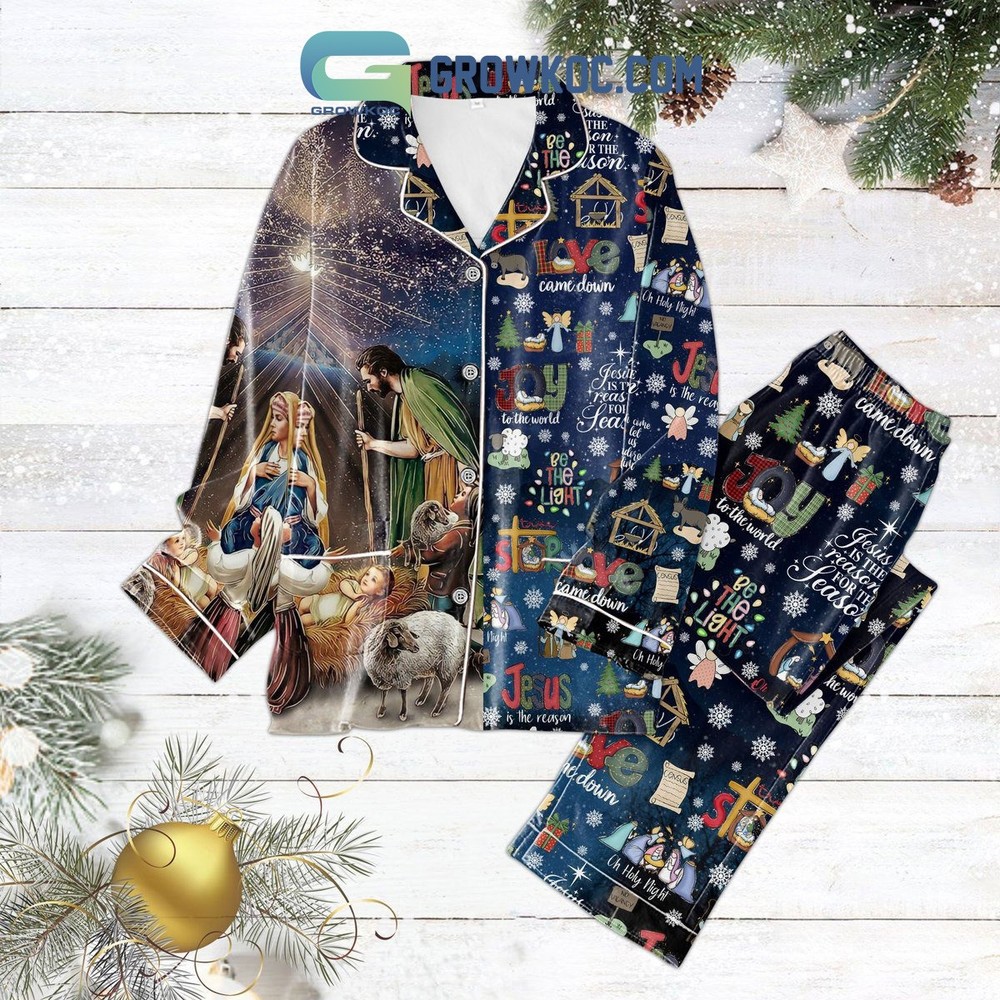 Jesus Is The Reason Joy To The World Christmas Pajama Set