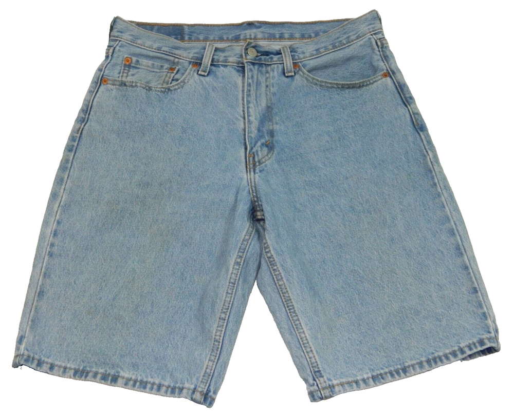 Men's Levi's Shorts 469 Loose Straight Medium Wash Denim Tag & measured Size 32