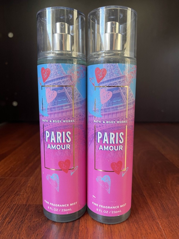*NEW* Bath & Body Works PARIS AMOUR Fine Fragrance Mist Spray 8 oz - QTY 2