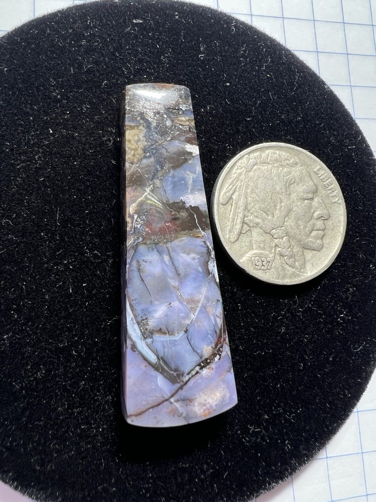 AAA Quality Rare Purple Tiffany Stone Expertly Carved Cabochon, Spor Mtn, Utah