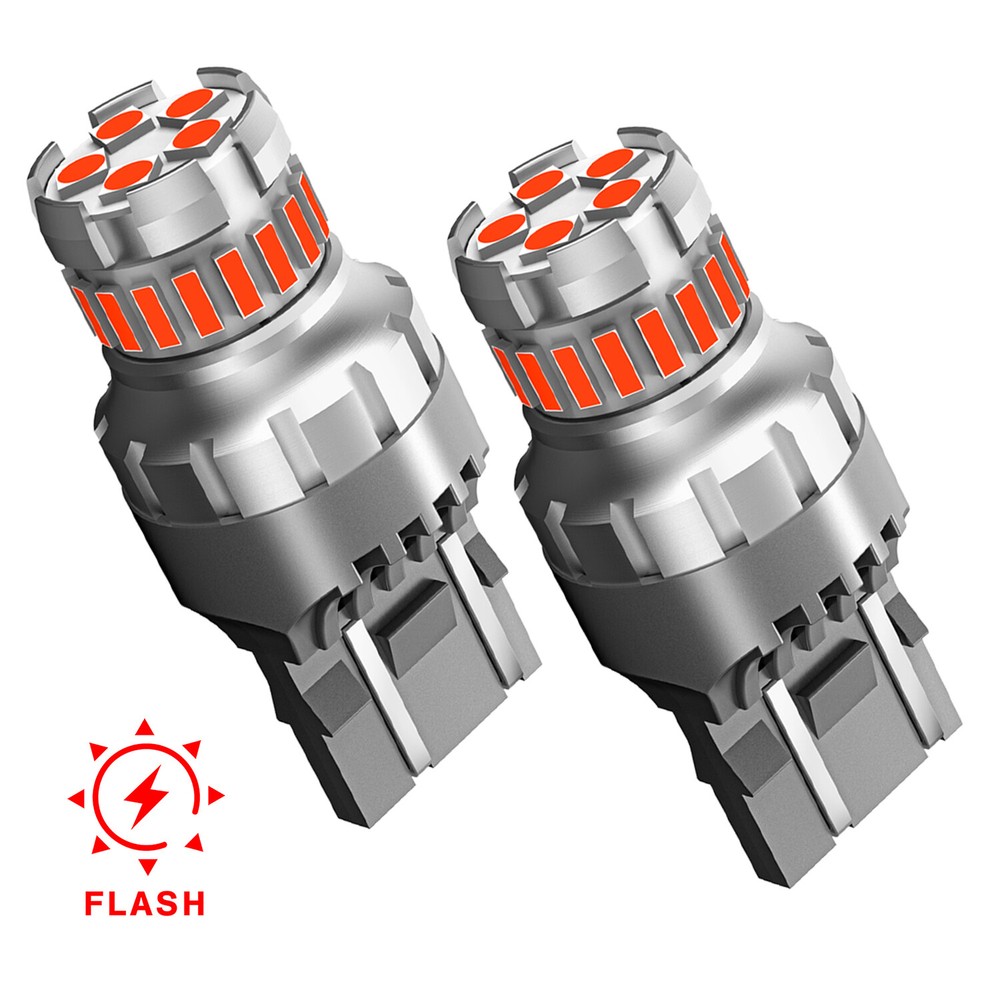 7443 7440 Red Flash LED Brake Tail Light Parking Turn Signal Light Bulbs M