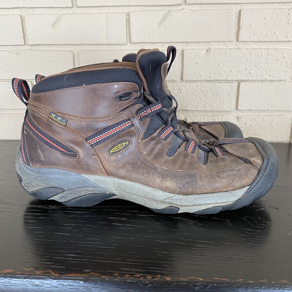 Keen Targhee II Mid Waterproof Hiking Boots for Men Size 13 Brown Round Toe