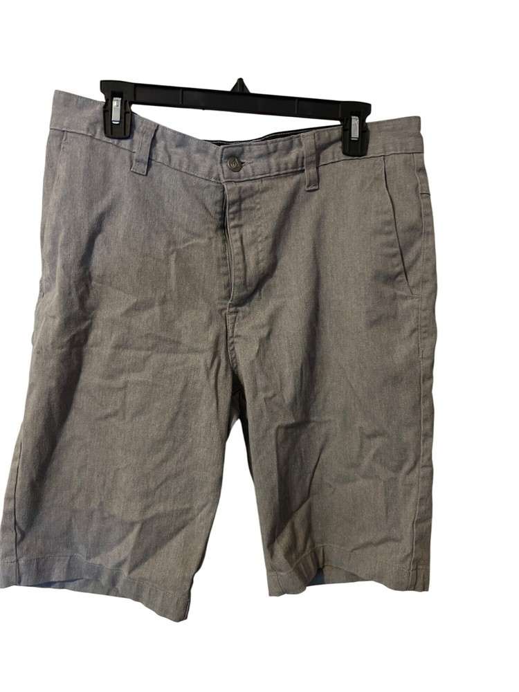 Volcom Mens Gray Chino Shorts 32