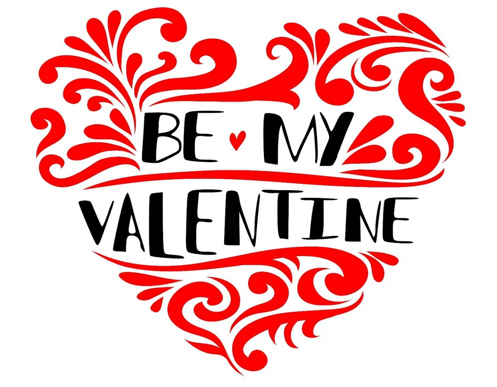 Be My Valentine Heart Vinyl Decal Sticker Valentine's Day Design 10