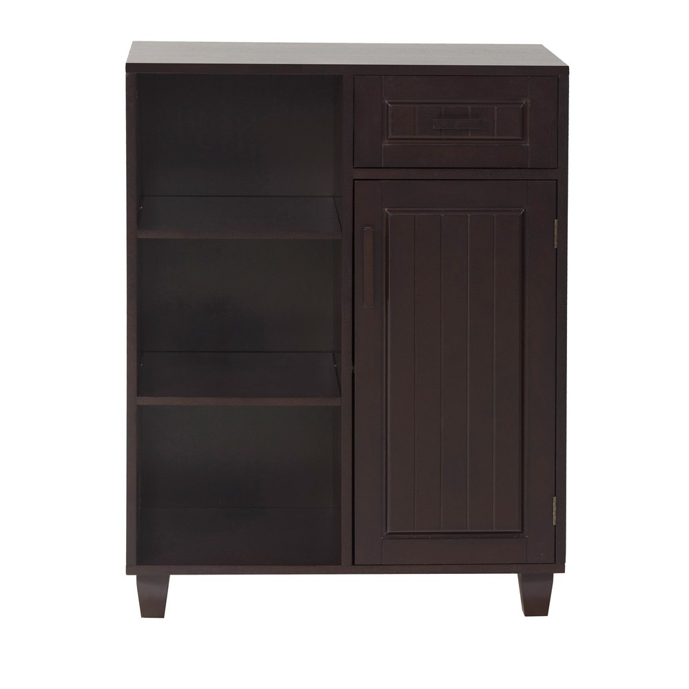 Teamson Home Catalina Freestanding Storage Cabinet with Mixed Shelves