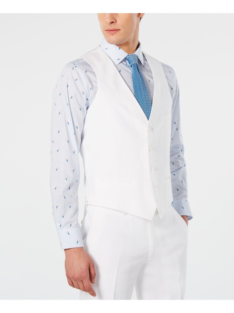 BAR III Mens Ivory Lined Slim Fit Suit Separate Blazer Jacket M