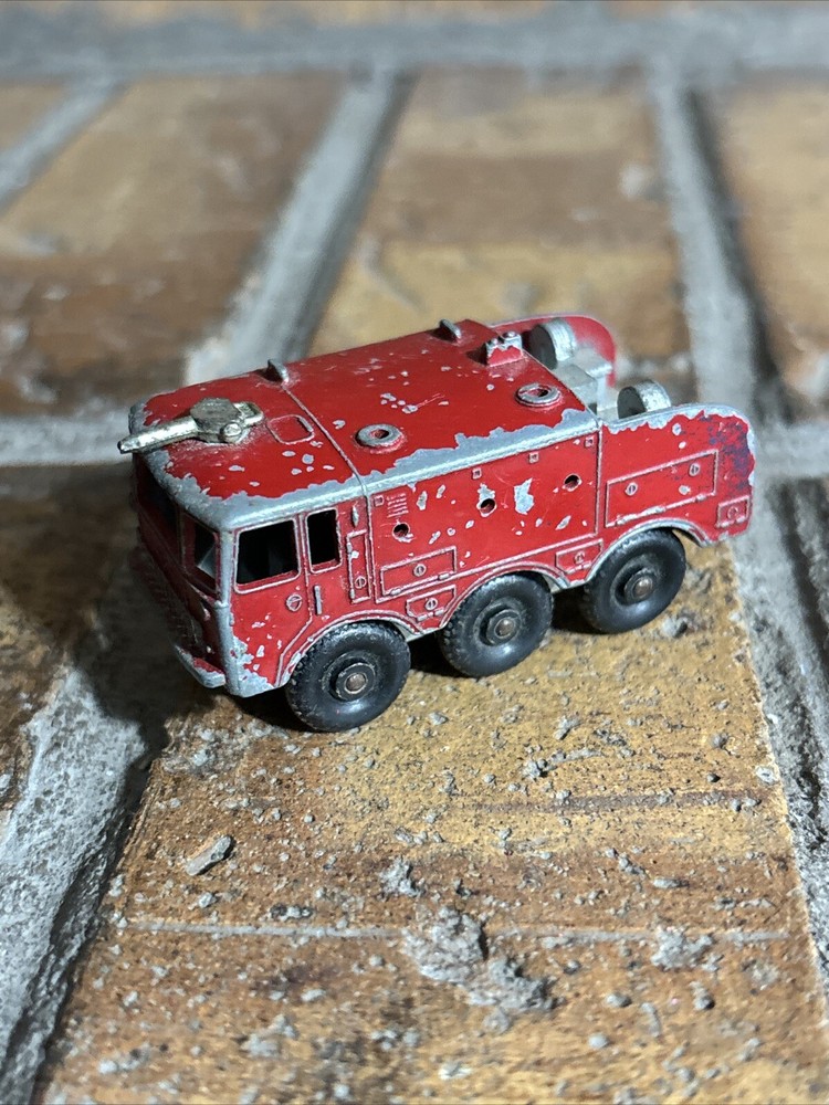 Vintage ✅ Diecast Toy Car ✅ LESNEY MATCHBOX England ✅ #63 Foamite Crash Tender
