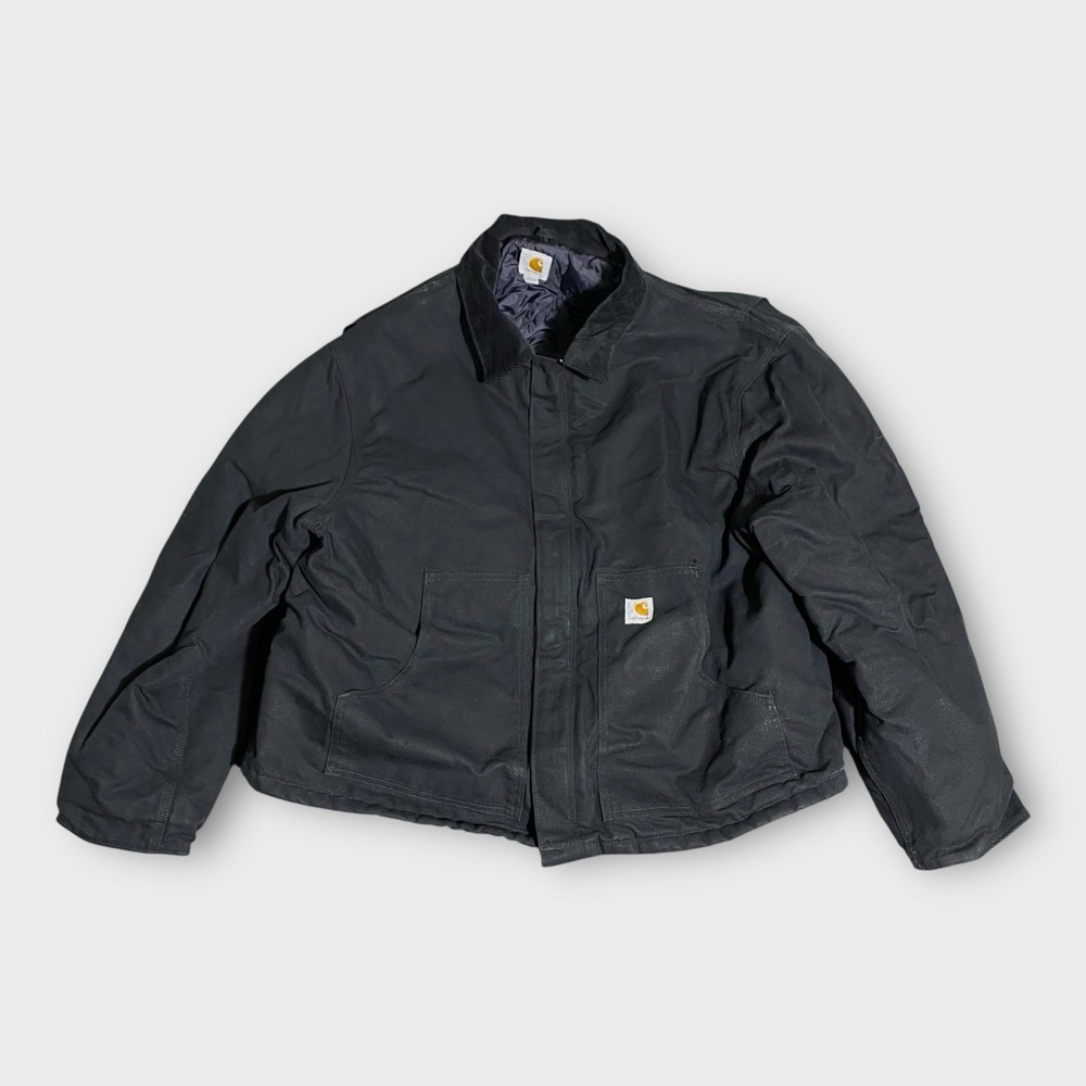 Carhartt Mens Arctic Quilt Lined J001 Chore Coat 3XL Black Sandstone