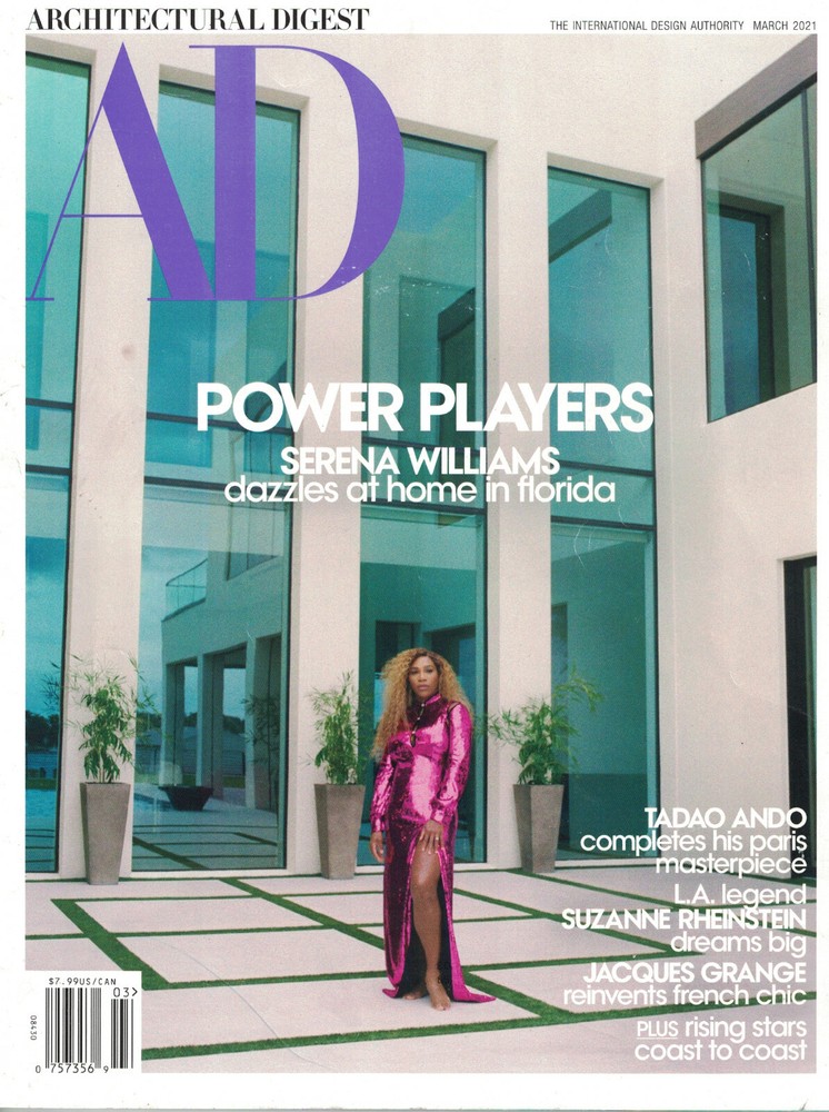 Architectural Digest March 2021 Power Players Serena Williams