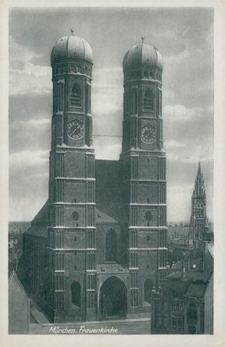 Postcard Munich Frauenkirche (no. 9246)