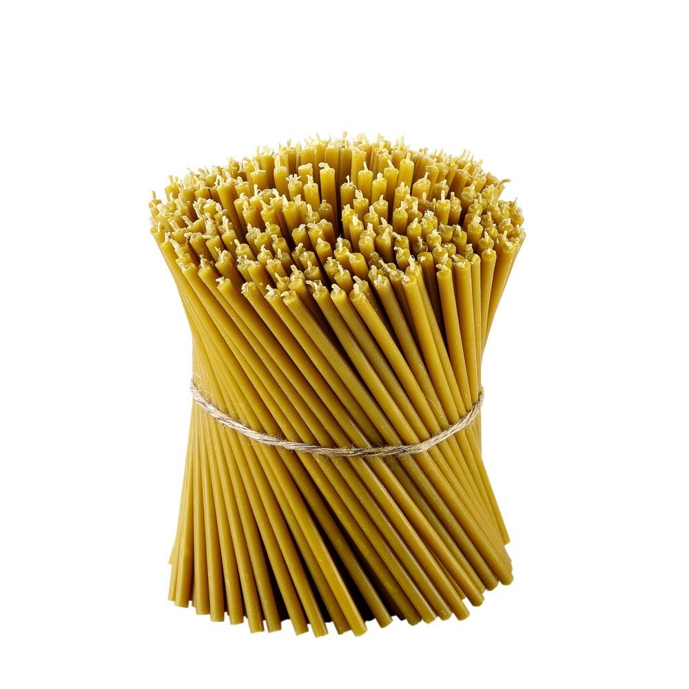 Danilovo Pure Beeswax Candles - No-Drip Smoke-Less Tall Thin Taper Candles – ...