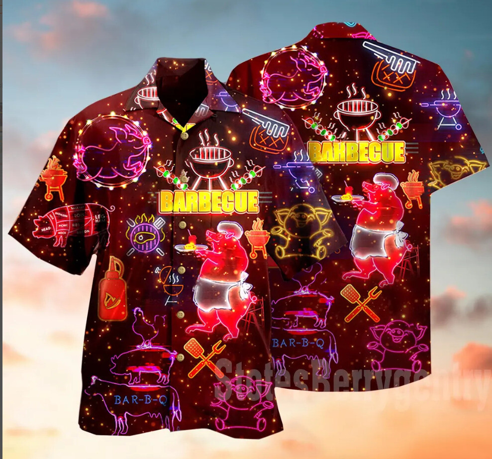 Food Lover Barbeque 3d Printed Hawaiian Shirt BBQ Hawaii Shirt Barbeque Part