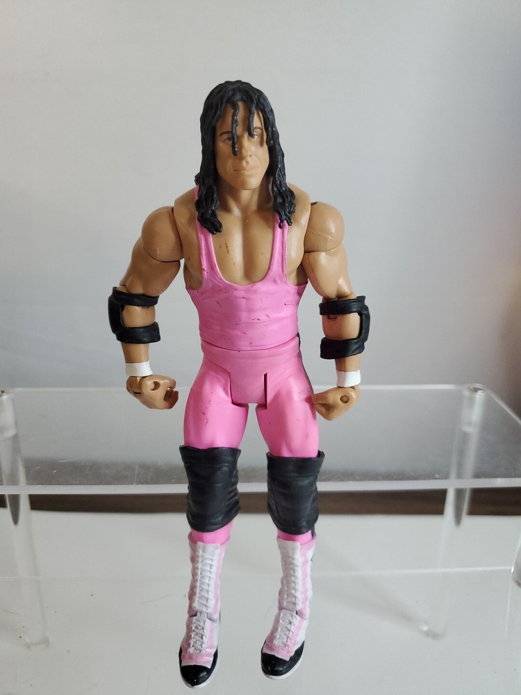 BRET HART WWE Mattel Basic Series 14 Royal Rumble Wrestling Action Figure Loose