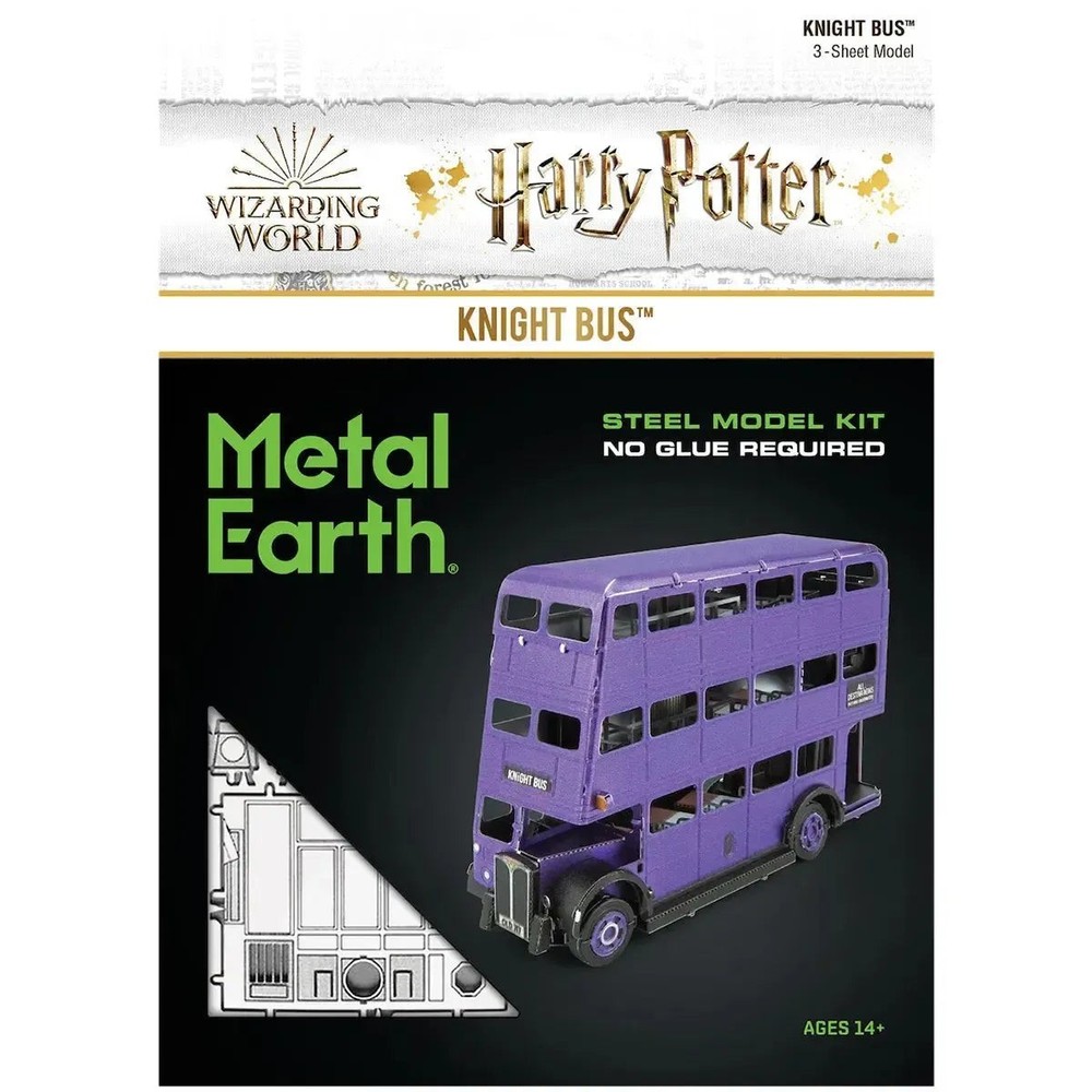 Harry Potter Knight Bus Steel Model Kit - Moderate Difficulty Build for Fans