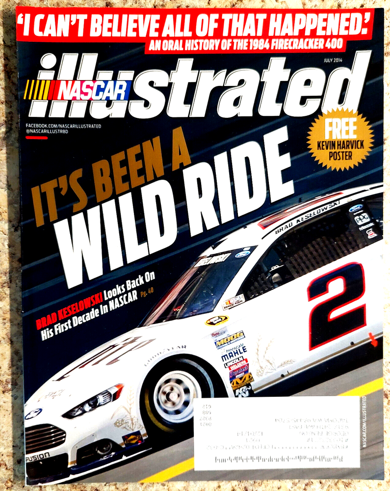 NASCAR Illustrated magazine, July 2014, articles, news, great pics