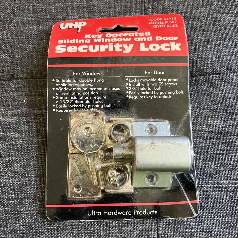 Sliding Door Security Lock  Sliding Patio Door Lock for Glass Doors PL507