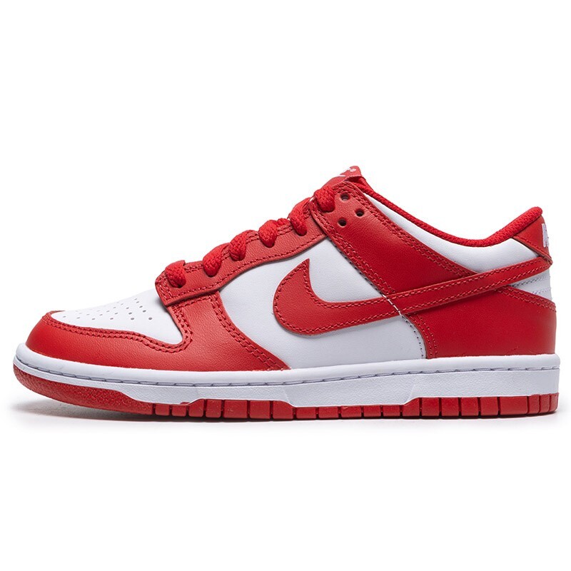 NIKE DUNK LOW BG 2025 Cushioning White/red Unisex Kids FB9109-119