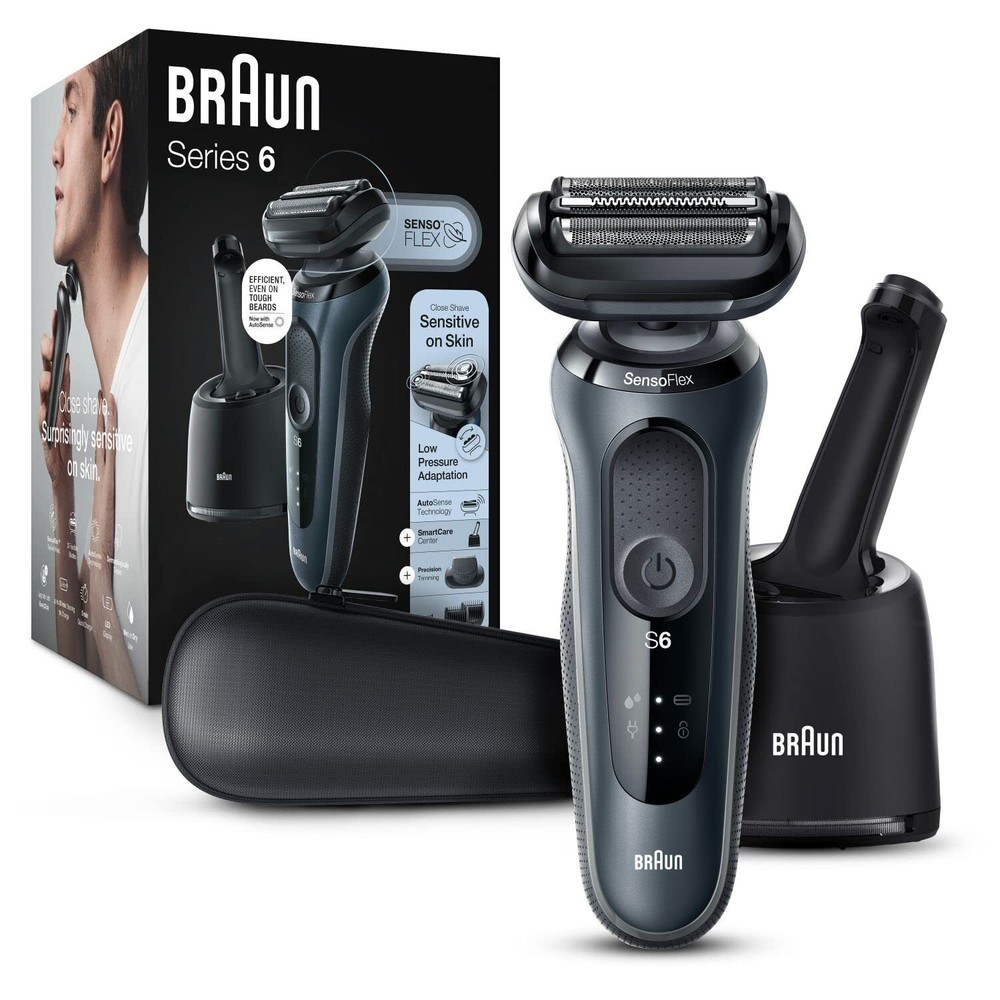 Series 6 6075cc Electric Shaver with SmartCare Center and Precision Trimmer W...