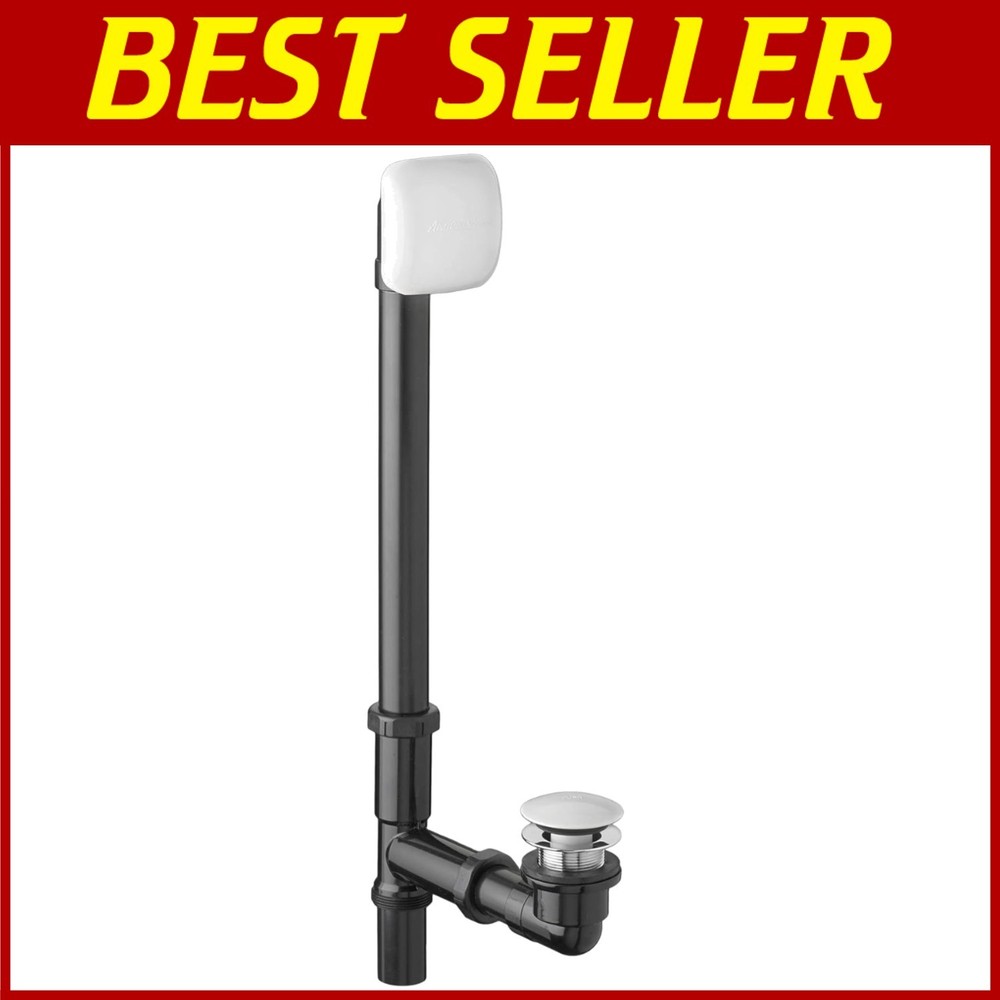 Premium White Bath Drain with Deeper Soak Design - Universal Compatibility