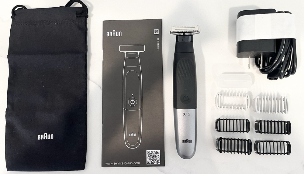 Braun XT5 5590 Electric Shaver Trimmer with Charger and Combs in Original Box