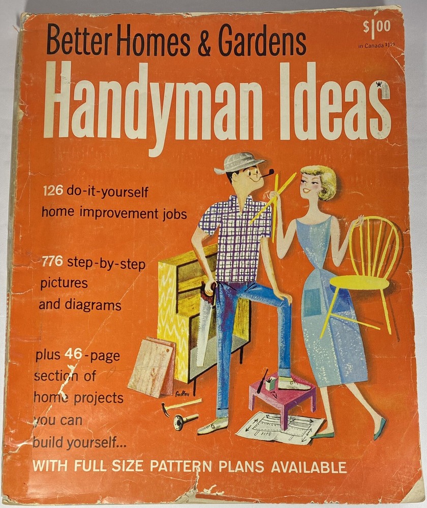 Vintage Better Homes & Garden--Handyman Ideas -1954-----153 As Is