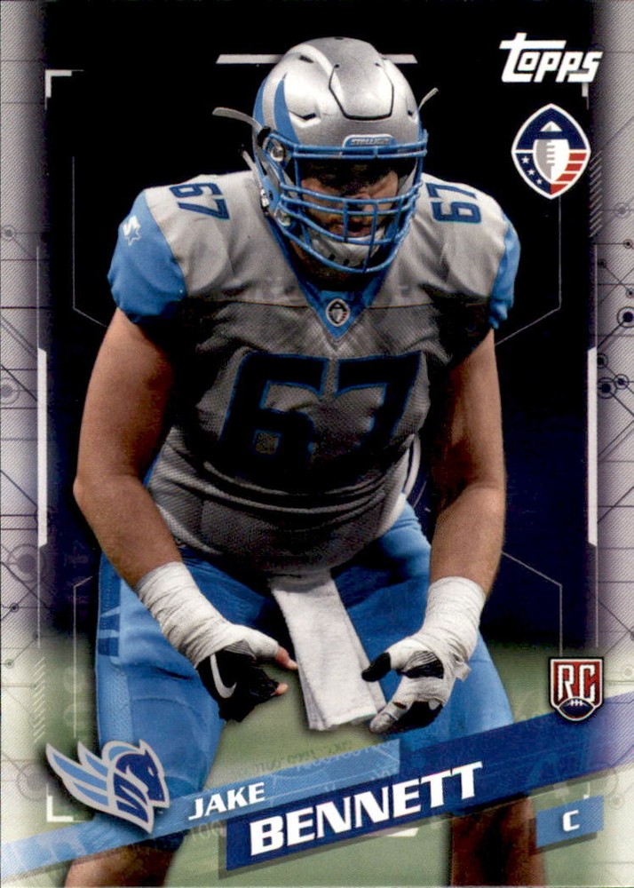 2019 Topps AAF #88 Jake Bennett Rookie Card