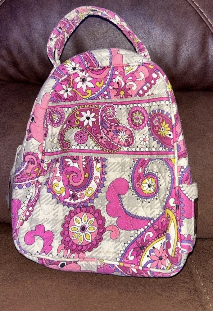 Vera Bradley Lunch Break Paisley Meets Plaid Bag / Box